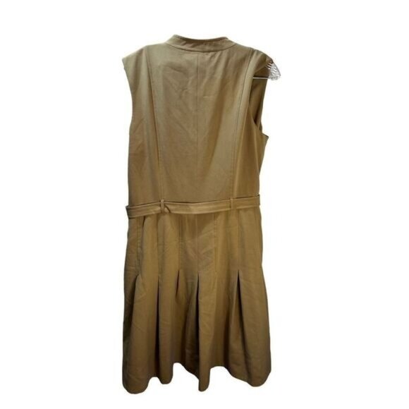 Calvin Klein Ruffle Front Sleeveless Sheath Dress Size 14 - Picture 2 of 5